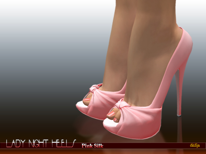 -SKIFIJA-Lady Night(Pink Silk) heels
