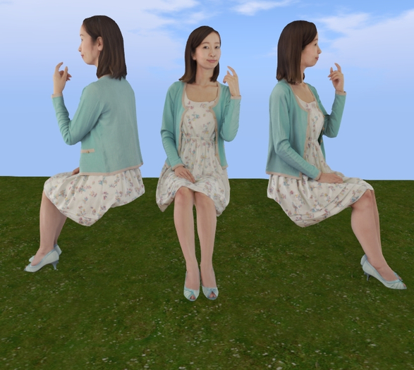 sitting woman 8 copy modify 5 prim