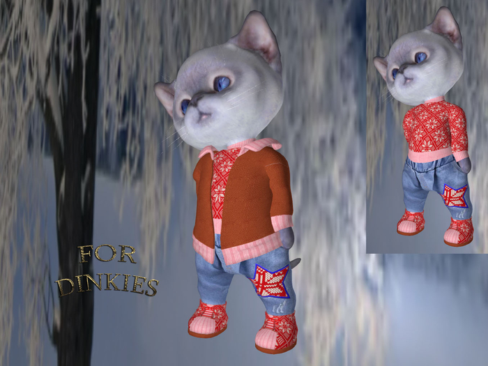&ML& for DINKIE winter outfit (red)