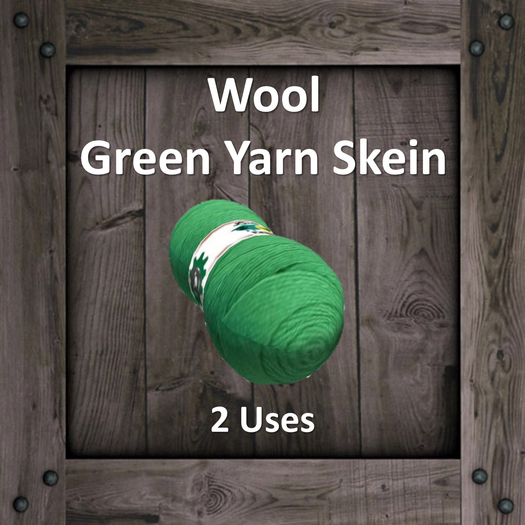 DFS Wool - Green Yarn Skein