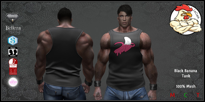 LeCock - Black Banana Tank