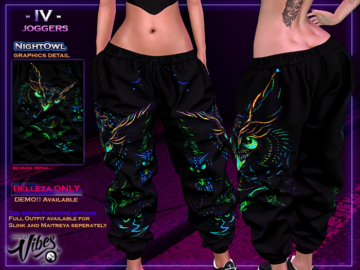 INDIGO VIBES  ~ {- IV -JOGGERS -BELLEZA EDITION- } NIGHTOWL