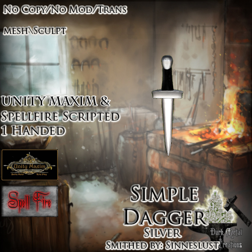 Kentavros Goods: Simple Dagger-Silver (Boxed)