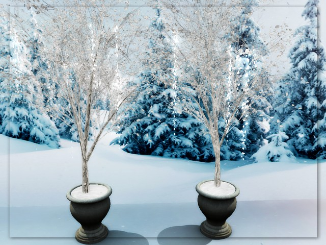 [AE] Garden Store - Snowy Tree in Planter
