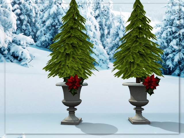 [AE] Garden Store - Fern Tree in Stone Urn