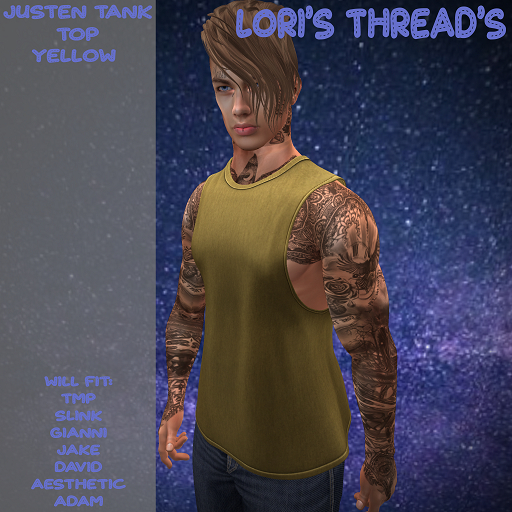[L.T] Justen Tank Top - Yellow (ADD ME)