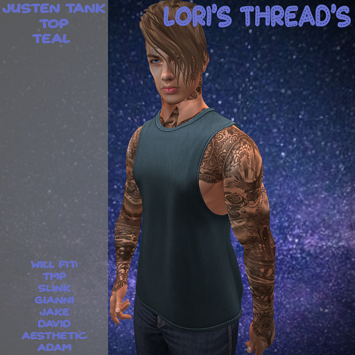 [L.T] Justen Tank Top - Teal (ADD ME)