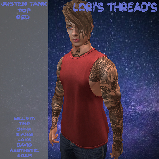[L.T] Justen Tank Top - Red (ADD ME)