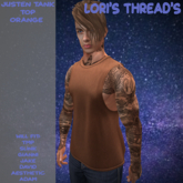 [L.T] Justen Tank Top - Orange (ADD ME)