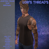 [L.T] Justen Tank Top - Brown (ADD ME)