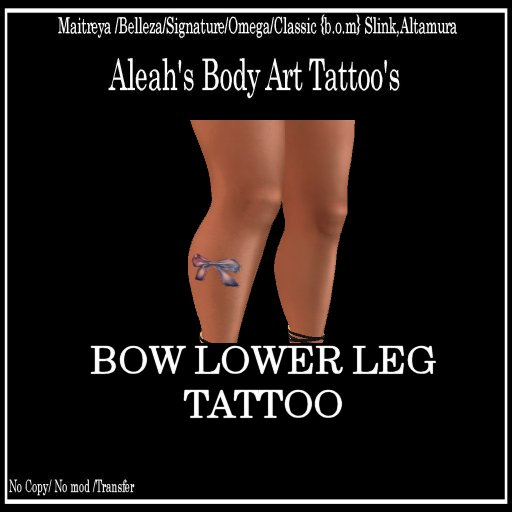 BOW LOWER TATTOO