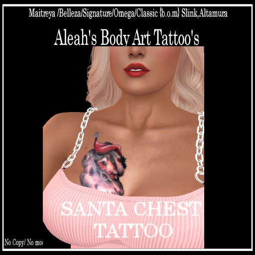 SANTA CHEST TATTOO