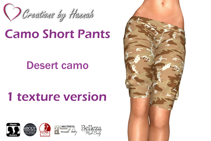 [CBH] Camo Short Pants - Desert