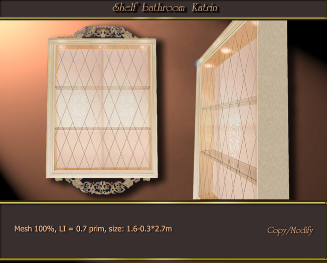 Shelf bathroom Katrin - (BOX)