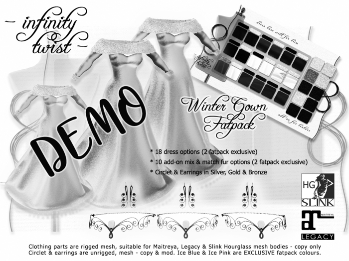 [Infinity Twist] Winter Gown & Furs Set DEMO