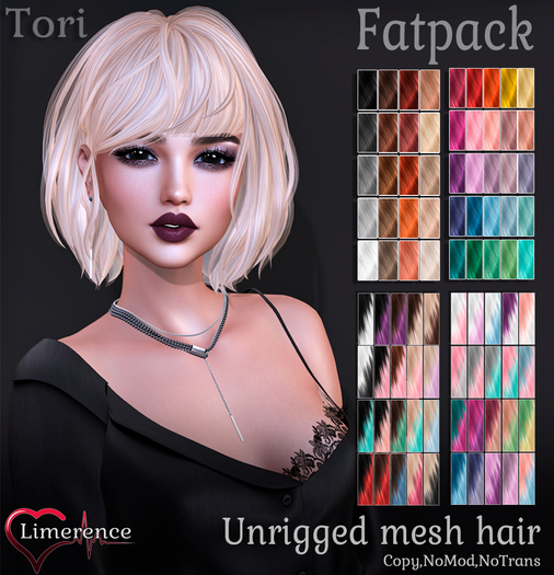 {Limerence} Tori hair-Fatpack(Mod)