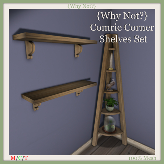 {Why Not?} Comrie Corner Shelves Set-Boxed
