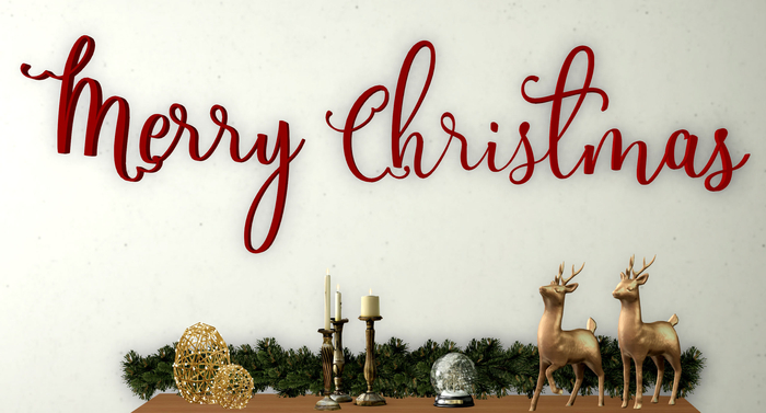 Merry Christmas Wall Sign