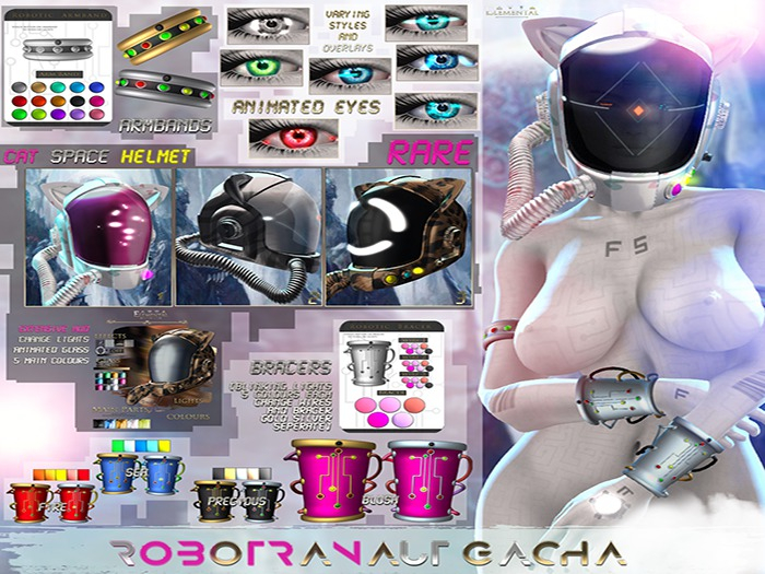 -Elemental - 'Robotic Bracer' Gold Blush
