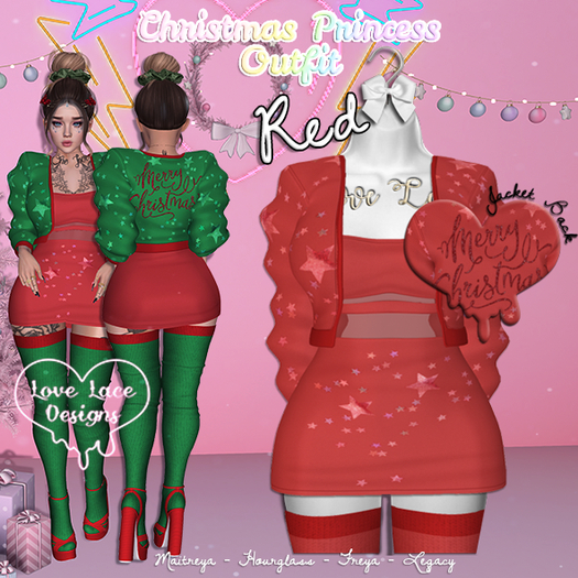 ::LL:: Christmas Princess Outfit // Red {WEAR TO UNPACK}