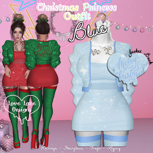 ::LL:: Christmas Princess Outfit // Blue {WEAR TO UNPACK}