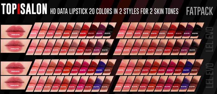 TOP1SALON - HD DATE LIPSTICK (Lelutka Evolution) FATPACK