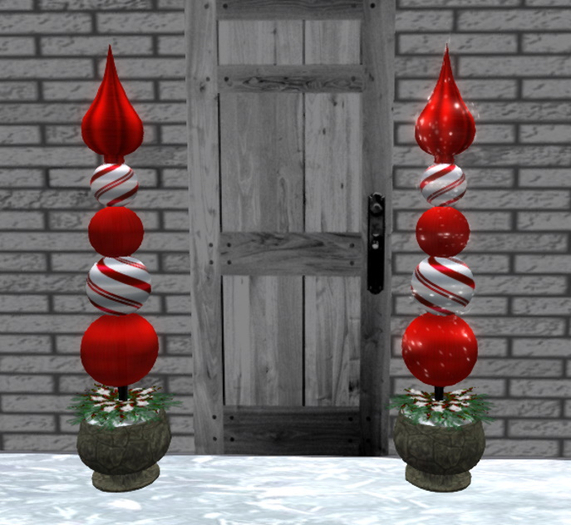 SSD Christmas  Decor  Red 1 & 2 V