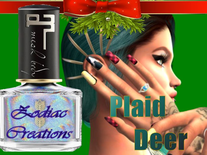 PlaidDeerPattern-Zodiac Creations