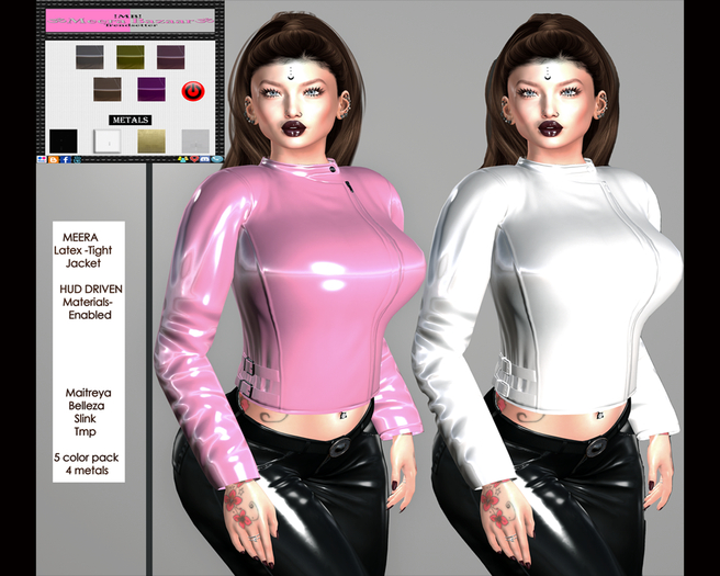 DEMO- !MB! MEERA-LATEX TIGHT JACEKT  -PACK 3 [ADD]