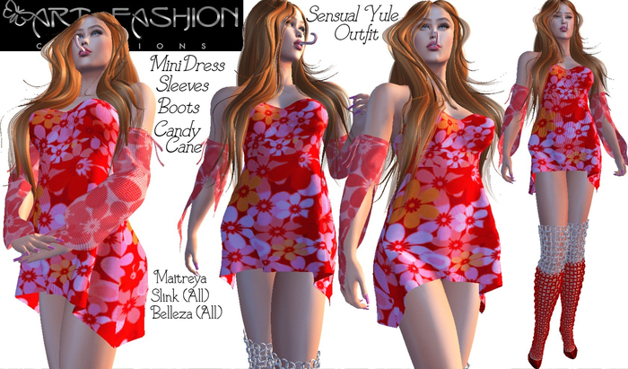 ART & FASHION - SENSUAL YULE OUTFIT