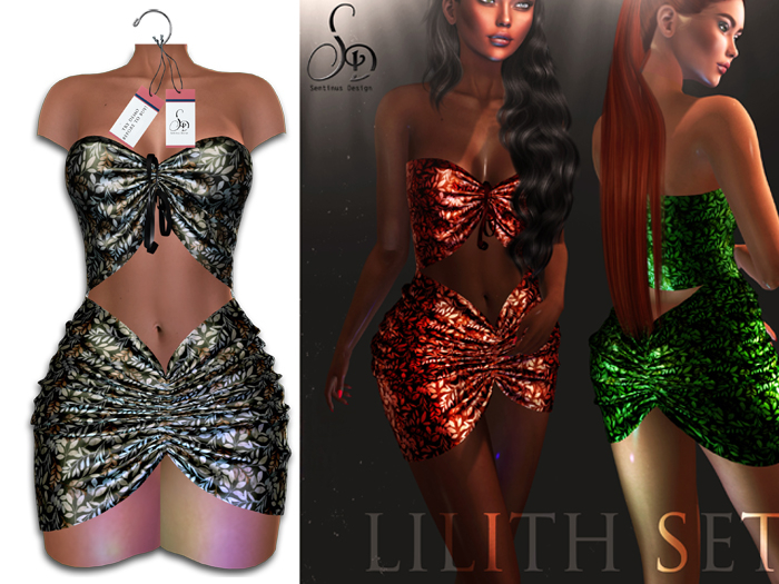SENTINUS - Lilith Set (Skirt&Top) OLIVE