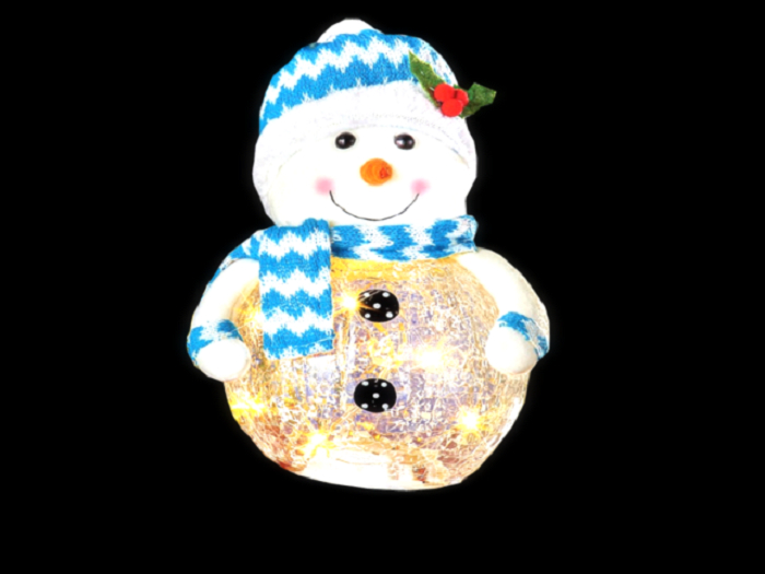 1 PRIM ALPHA HOLIDAY WALL DECAL "BLINKING SNOWMAN LIGHT" DECOR
