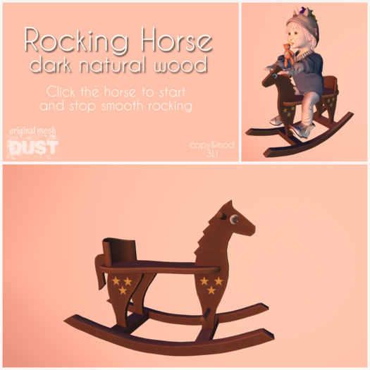 DUST: Rocking Horse Dark Wood