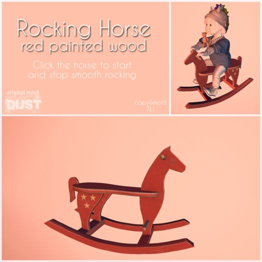 DUST: Rocking Horse Red Wood