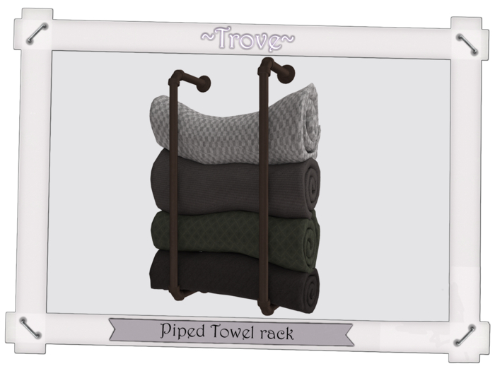 ~Trove~ Piped Towel rack Brown