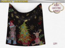 BMC1059 - MERRY CHRISTMAS - DOUBLE SIDED DRAPED  BANNER.