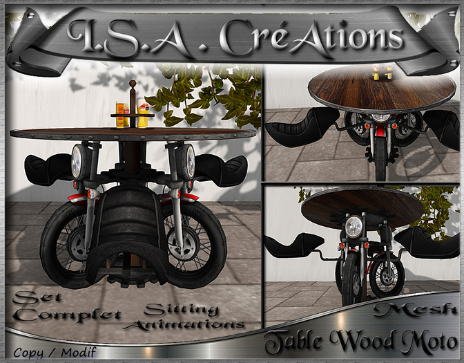 Table Wood Moto * Mesh * BOX