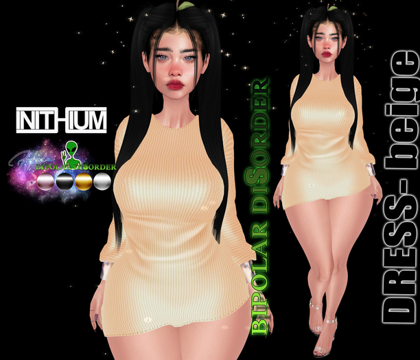 Bipolar Disorder- DRESS-beige KUPRA