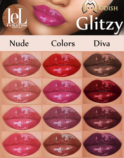 ::Modish:: Glitzy [Nude] -LelutkaEvo Lipsticks