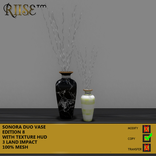 RIISE - Sonora Duo Vase- Edition 8 - BOXED