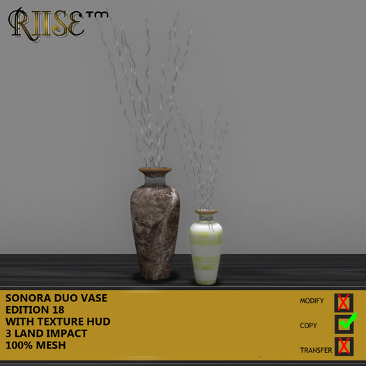 RIISE - Sonora Duo Vase- Edition 18 - BOXED