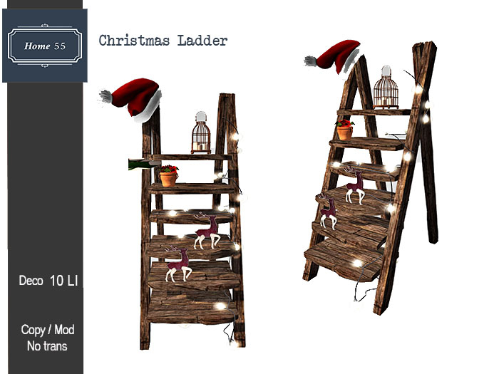 HOME 55 -  Christmas Ladder (Add to Unpack)