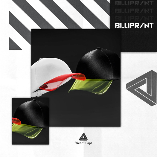 Blupr/nt - "Neon" Cap - (FATPACK)  (Wear Me)