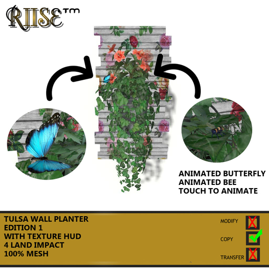 RIISE - Tulsa Wall Planter - Edition 1 - BOXED