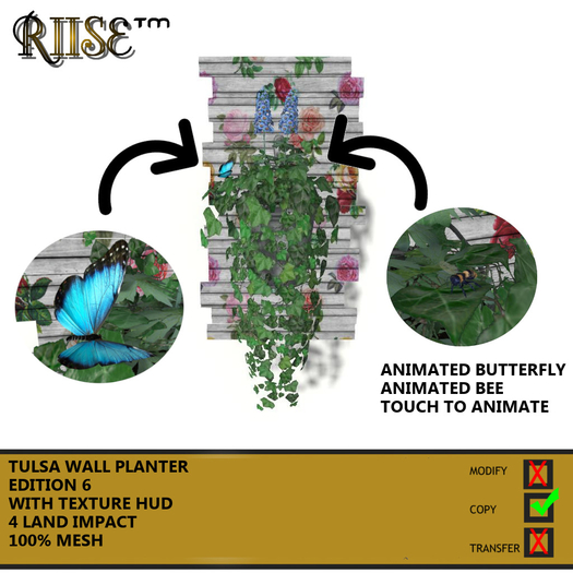 RIISE - Tulsa Wall Planter - Edition 6 - BOXED