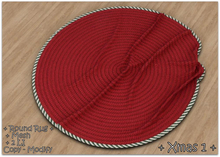 WIB - Round Mesh Rug - Xmas 1