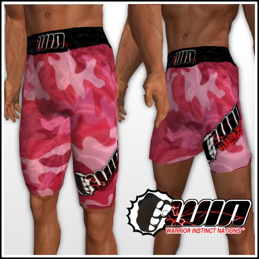 WIN Pink Camo Boxing Trunks Set