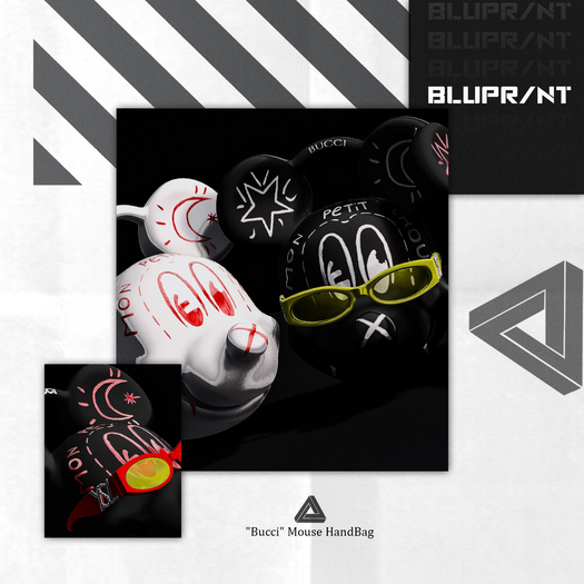 Blupr/nt - "Bucci" Mouse HandBag - (Fatpack) 
