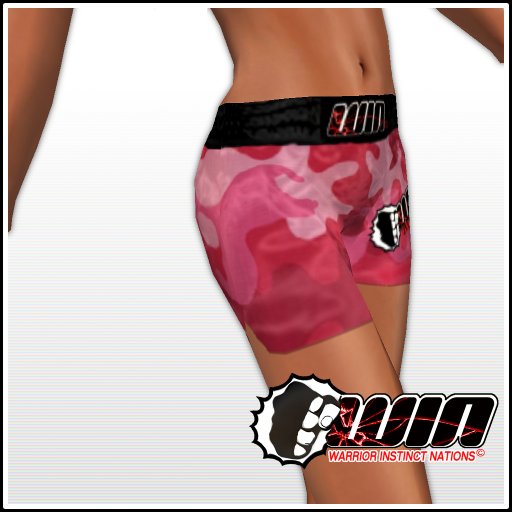 WIN Pink Camo Short Boxing Trunks
