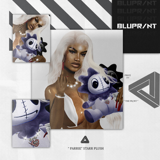 Blupr/nt - "Parrie Star" GLO Plush - (FATPACK)